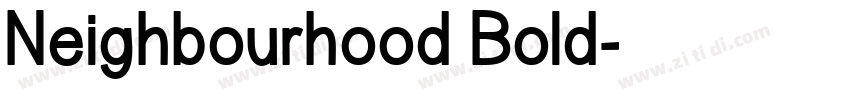 Neighbourhood Bold字体转换